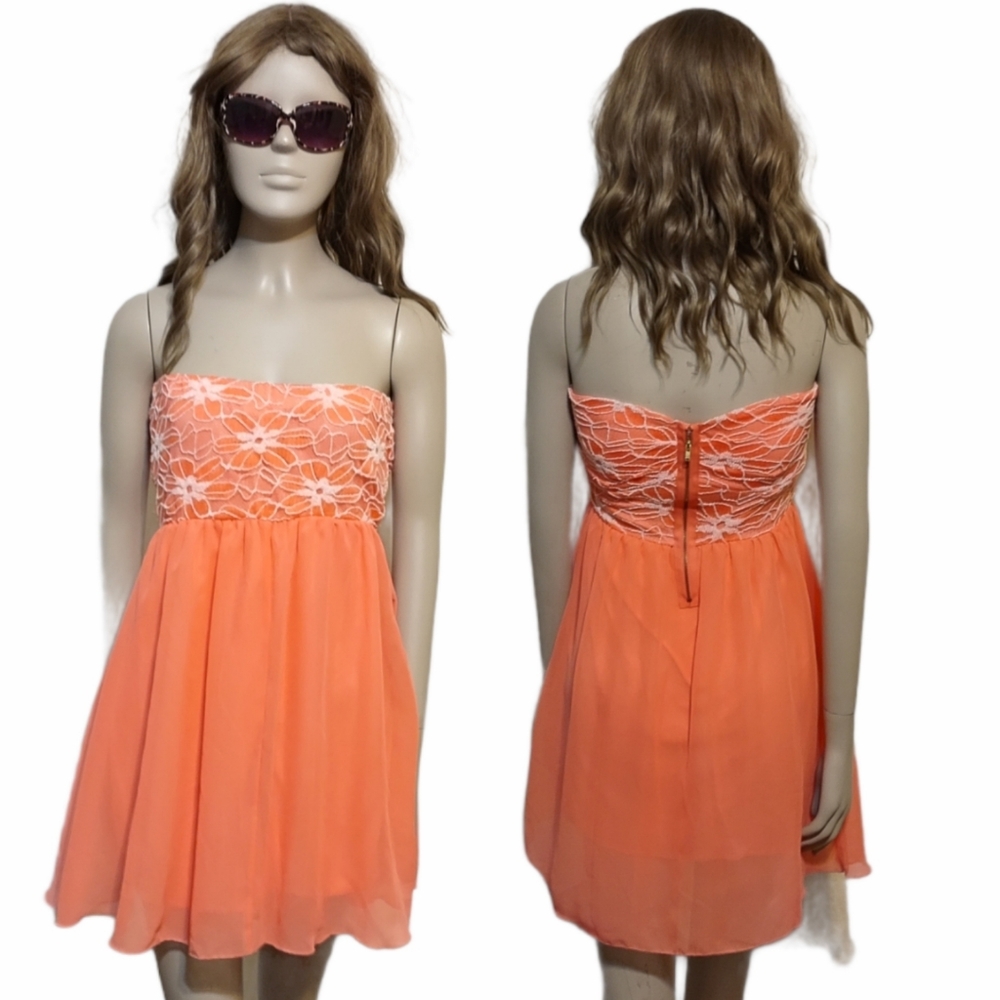 4/$20 • JANUARY 7 • Flirty Strapless Mini Party Dress